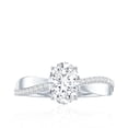 thumbnail image 4 of Certified Lab Grown Diamond 1 Carat Engagement Ring, EF-VS Quality - With Jewelry Box, 925 Sterling Silver, US 7.50, 4 of 8