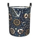 thumbnail image 1 of Fotbe Nautical Cesto de Ropa con Asas, Cesto Impermeable de Gran Capacidad, Bolsa de Lavado para Dormitorio, Cesto de Ropa con Ruedas y Asas-Small, 1 of 6