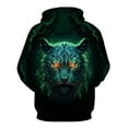 thumbnail image 2 of WHNBCW Novelty Fun Tiger Hoodie Funny Animal Graphic Sweatshirts Men, 2 of 7