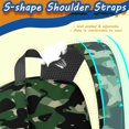 thumbnail image 4 of 17 Inch Lightweight Backpack,PVC Waterproof Oxford Fabric, Ergonomically Designed, with Large Capacity, Camouflage Print, 4 of 5