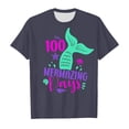 thumbnail image 4 of PMVFHDE Jolis Hauts d'Été T-Shirts pour Fille Graphiques Hauts Tendance Fille T-Shirts Jolis T-Shirts Chemises pour Fille T-Shirt Imprimé à Col Rond à Manches Courtes pour Garçons et Filles Gris, 6-7 Ans, 4 of 4