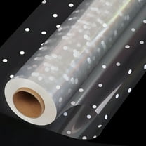 CCOCC Cellophane Wrap for Flowers and Gifts 1 Roll Transparent Wrapping Paper for Craft Use 12 inches x