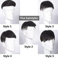 thumbnail image 5 of viviaBella Human Hair Patch Hand Tied LaceToupee Human Hair Extension Men Wig To Cover Baldness Attach Easily With Glue or Tape, 5 of 5