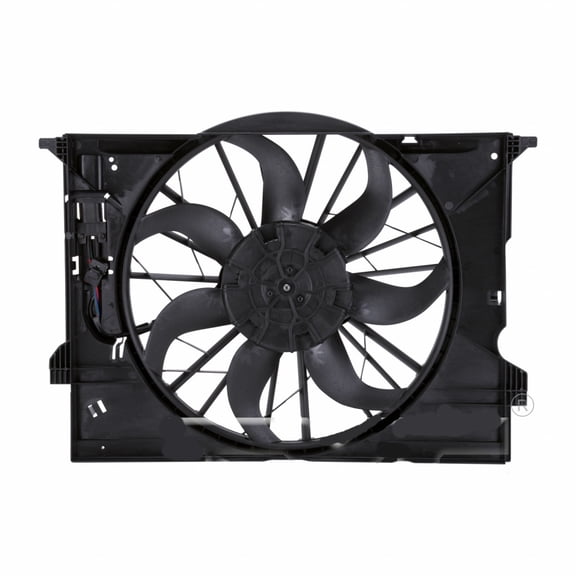 For Mercedes-Benz E500 Cooling Fan Assembly for Radiator / A/C Condenser 2003 04 05 2006 | w/ Brushless Motor For MB3115116 | 211 500 16 93