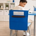 thumbnail image 6 of AOMXGD Desk Hanging Storage Organizer With Multi Pockets & Name Card Slot, Denim Chair Back Caddy For Classroom Students Supplies Arrangement, 6 of 8
