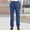 d-99Sky Blue22, variant on Men's Jeans High Waist Elasticated Waist Loose Stretch Deep Crotch Casual Style Denim Trousers Versatile Solid Color Daliy Slacks