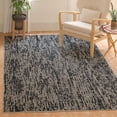 thumbnail image 4 of Safavieh Abstract Delia Distressed Wool Area Rug, Black/Gray, 6' x 6' Square, 4 of 13