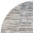 thumbnail image 5 of SAFAVIEH Meadow Carolus Abstract Striped Area Rug, Grey/Light Grey, 6'7" x 6'7" Round, 5 of 7