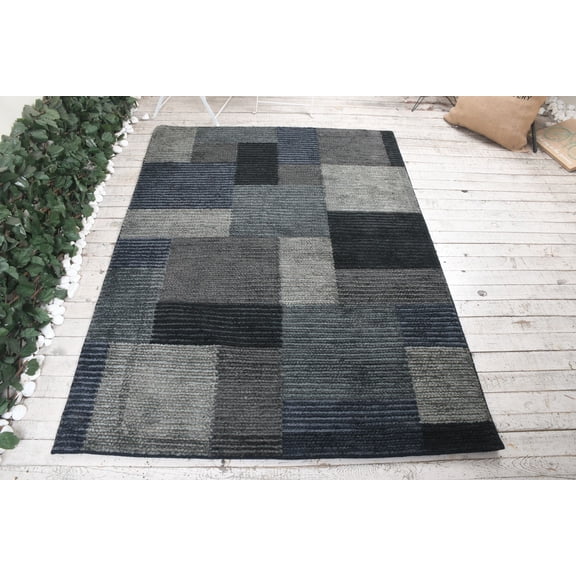 4.7x6.5 ft Area Rugs, Gray Bedroom Rug, Turkish Rug, Vintage Rug, Rugs For Nursery, Ethnic Floor Rug, Antique Rug, Tribal Kitchen Rug