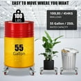 thumbnail image 4 of Acekid 55 Gallon Heavy Duty Drum Dolly Barrel Dolly Cart Drum Caddy, Non Tipping Hand Truck Capacity Dollies with Steel Frame 5 Swivel Casters Wheel, 4 of 7