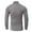 Gray, variant on Fall Shirts for Men Fall/winter High Neck Bottoming Shirt Large Size Solid Color Long Sleeves