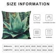 thumbnail image 5 of Chilfamy Detailed Painting Green Leaves Pillow Covers for Couch Sofa Indoor Outdoor Pillow Case 1PC 12x12in, 5 of 5