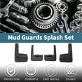 thumbnail image 2 of Guardas de barro Unique Bargains para Toyota Hiace 2019-2023, guardas de barro delanteras y traseras con accesorios de montaje, 2 of 6