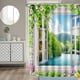 thumbnail image 5 of Cortina de ducha con estampado hermoso de 180x180cm, accesorio de cortina de baño impermeable de poliéster, 5 of 7
