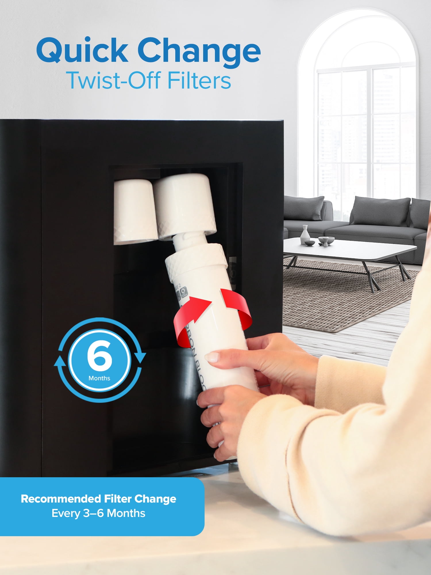 Brio Stage-1 Melt-Blown Polypropylene Sediment Replacement Water Cooler Filter Piece Count 1