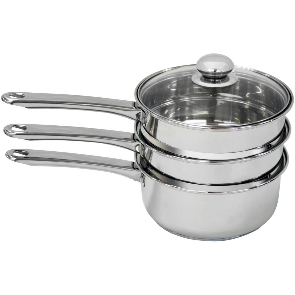 Ragalta 3Quart 4Piece Double Boiler and Steamer
