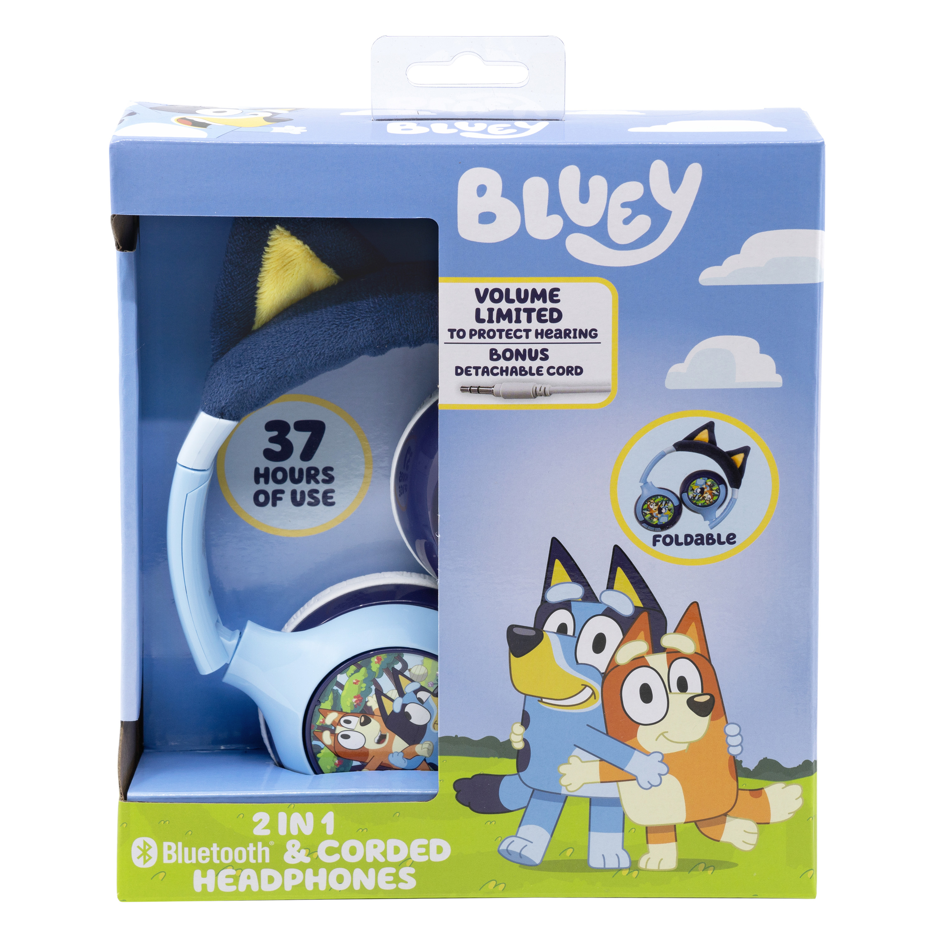 eKids Bluey Bluetooth Headphones for Kids, Over-Ear