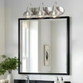 thumbnail image 6 of Kira Home Liberty 24" 3-Light Modern Industrial Vanity/Bathroom, Kitchen Light + Metal Cage Shades, Brushed Nickel, 6 of 7