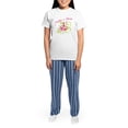 thumbnail image 4 of CafePress - Mother Of The Bride Women's Light Pajamas - Women's Short Sleeve Print T-Shirt and Pants Light Cotton Pajama Set, 4 of 7