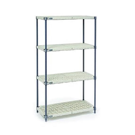 Nexel Industries PM18606N Nexelite Plastic Mat Starter Shelf Unit - 18 x 60 x 63 in.