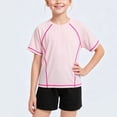 thumbnail image 5 of BTDECLAR Girls Athletic Shirts Quick Dry Solid Color Workout Shirts for Boys Girls Crewneck Casual Breathable Youth Sport T-Shirts 3-16 Years, 5 of 7