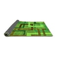 thumbnail image 2 of Ahgly Company Indoor Rectangle Oriental Green Modern Area Rugs, 2' x 5', 2 of 4
