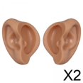 thumbnail image 1 of Runquan 2xDoll Ears Plastic Reusable Fake Ears Toy Ears for Rbl Neo Blythe Makeup Light Brown S, 1 of 8