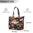 thumbnail image 4 of Flower Women's Large Weekend Travel Bag Moving Canvas Handbag Thick Double Layer Beach Weekend Travel Unisex Hospital Maternity Delivery with Toiletry Waterproof, 4 of 5