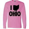 thumbnail image 3 of Inktastic I Love Ohio with State Silhouette Long Sleeve T-Shirt, 3 of 5