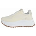 thumbnail image 2 of TOP MODA Women Chunky Fashion Sneakers Casual Lace-Up Walking Shoes Comfort Trainers Platform Thick Sole INU-1 Ivory Beige Denim 8, 2 of 6