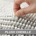 thumbnail image 3 of Awesome Home Ombre Chenille Non-Slip Bath Rug 20"Wx32"L - Grey, 3 of 5
