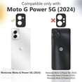 thumbnail image 2 of Funda a Prueba de Golpes para Motorola Moto G Power 5G (2024), con Funda, Soporte y Protección de Doble Capa (Negra), 2 of 10