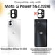 thumbnail image 2 of Funda a Prueba de Golpes para Motorola Moto G Power 5G (2024), con Funda, Soporte y Protección de Doble Capa (Negra), 2 of 10