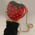 thumbnail image 6 of fenteer Girls Strawberry Purse Casual Cute Clutch Evening Bag Wallets Pouch Fruit Shaped, 6 of 8