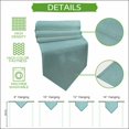 thumbnail image 5 of Teal Table Runner Linen Burlap Table Runner 60 Inches Long Modern Solid Textured Farmhouse Dresser Scarves for Kitchen Island Coffee Dining Room Party Wedding Banquet Holiday Decoration 13"x60", 5 of 8
