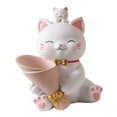 thumbnail image 5 of Flower Vase Planters Flowerpot Holder Tabletop Centerpieces Home Resin Cat Statue Figurines for Bedroom New Year Dining Room Wedding Decors, 5 of 8