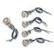 thumbnail image 3 of 1 Piece de Switch de Momentáneo LED de material acero Inoxidable Impermeable compatible con Automóvil Coche de 24V 19mm Yotijar Interruptor de botón pulsador, 3 of 6