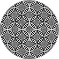 thumbnail image 1 of Ahgly Company Machine Washable Indoor Round Transitional Charcoal Black Area Rugs, 8' Round, 1 of 7