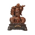 thumbnail image 3 of Buddha Sculpture, Laughing Buddha Figurine Artwork Ornament Feng Shui Chinese Buddha Statue, Sitting Buddha Statue for Garden Outdoor Car Home Style C, 3 of 8