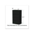 thumbnail image 3 of Alera Lateral File, 4 Legal/Letter-Size File Drawers, Black, 30" x 18.63" x 52.5", 3 of 11