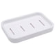 thumbnail image 1 of 2 Porta jabones, caja de baño de plástico portátil para el hogar, porta jabones dobles, jabonera de drenaje de doble capa de plástico simple y fresca para uso diario en el hogar - Blanco, 1 of 5