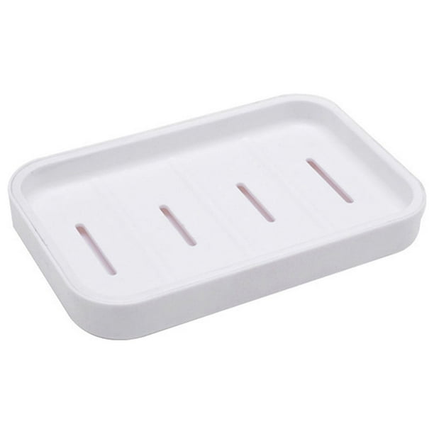Xiying - Juego de Jabonera Doble con Bandeja de Drenaje, Organizador de Plástico para Ducha y Baño, Ideal para Accesorios de Cocina y Baño, Portátil y Compacto.