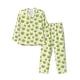 thumbnail image 1 of Balery Green Frog Pijama para Hombre de Dos Piezas con Manga Larga, Conjunto de Dormir y Descanso Suave con Bolsillos-Large, 1 of 5
