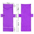 thumbnail image 3 of Lounge Chair Towel, 1 Pack Beach Towel Microfiber Pool Lounge Chair Cover Lawn Chair Cover Patio Chair Cover with Pockets for Pool Garden Sun Lounger Sunbathing, 82.5''x27.5'', 3 of 8