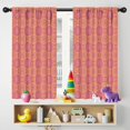 thumbnail image 5 of Paisley and Floral Red Pattern Insulated Teens Curtains Set Of 2, Bedroom Essentials, Toddler Room Decor 42x54in(106x137cm), 5 of 5