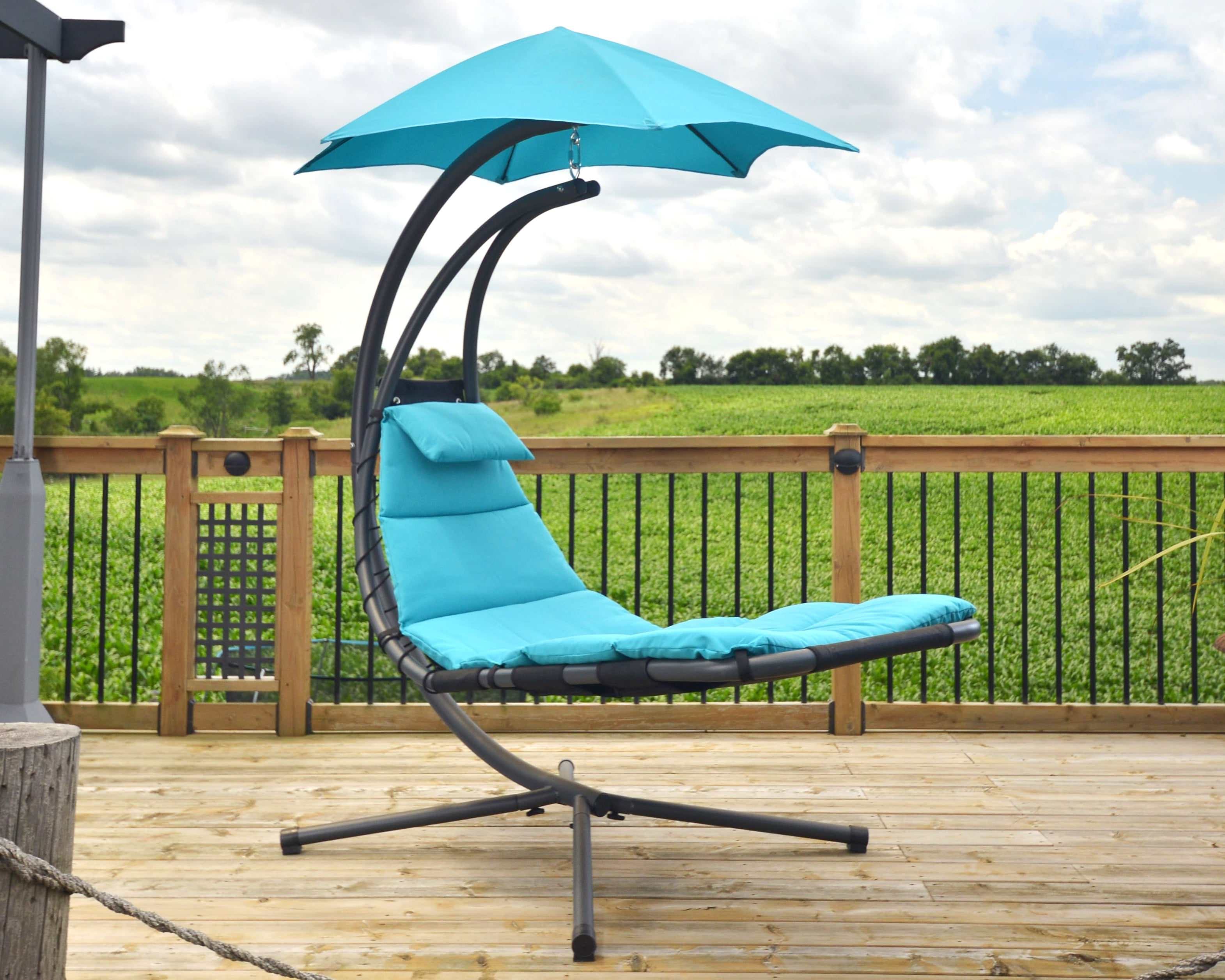 Dream Chair Backyard Lounger Hammock Umbrella With Cushion Patio True