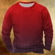 thumbnail image 1 of Sudadera sin capucha para hombre, informal, a la moda, con cuello redondo, estampado, de manga larga, blusa de poliéster, 1 of 3