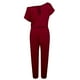 thumbnail image 1 of Sonducket Mono Traje de cuerpo de manga corta Un hombro Casual Mujeres en general Vestidos vino rojo XXL Sonducket AP002204-11, 1 of 4