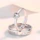 thumbnail image 3 of Anillo de compromiso a juego con corazón, cómodo y pulido para parejas, anillos de compromiso para él, conjuntos de anillos de boda, 3 of 8