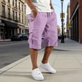 thumbnail image 2 of Posijego Mens Cargo Shorts Outdoor Casual Fishing Shorts Wide Leg Baggy Shorts Multi-pocket Summer Hiking, 2 of 6